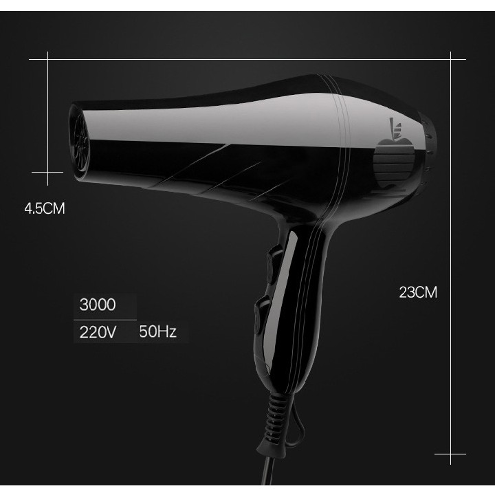 Máy sấy tóc chính hãng màu đen nhám