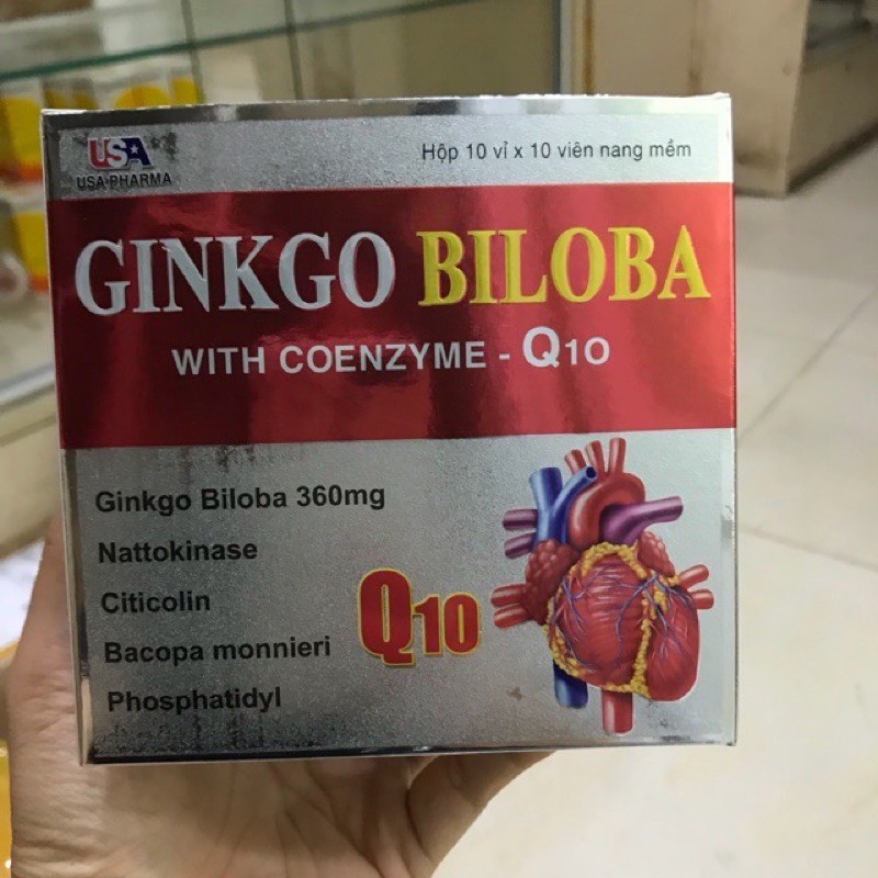 ✅ Sản phẩm này không phải là thuốc ✅ Viên uống bổ não Ginkgo Biloba Q10( Hộp 100 viên )