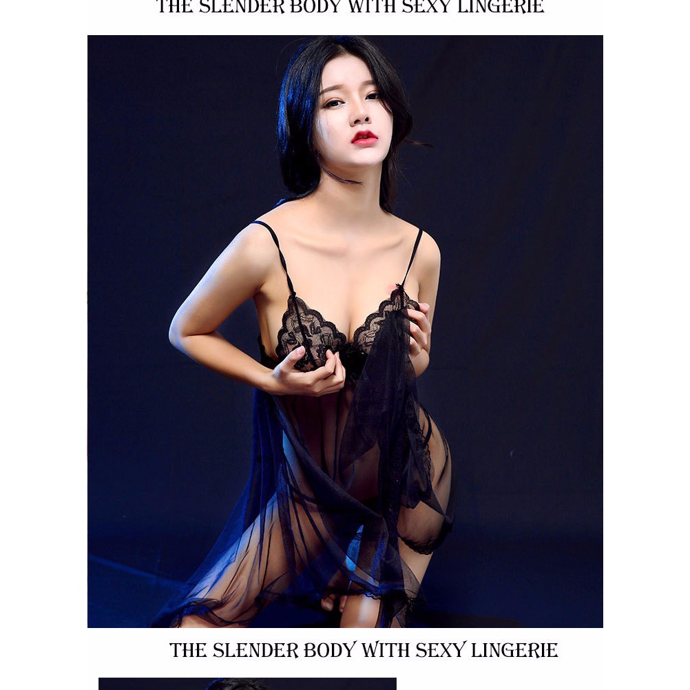 Váy ngủ sexy kiểu dáng xòe kèm quần chip | BigBuy360 - bigbuy360.vn