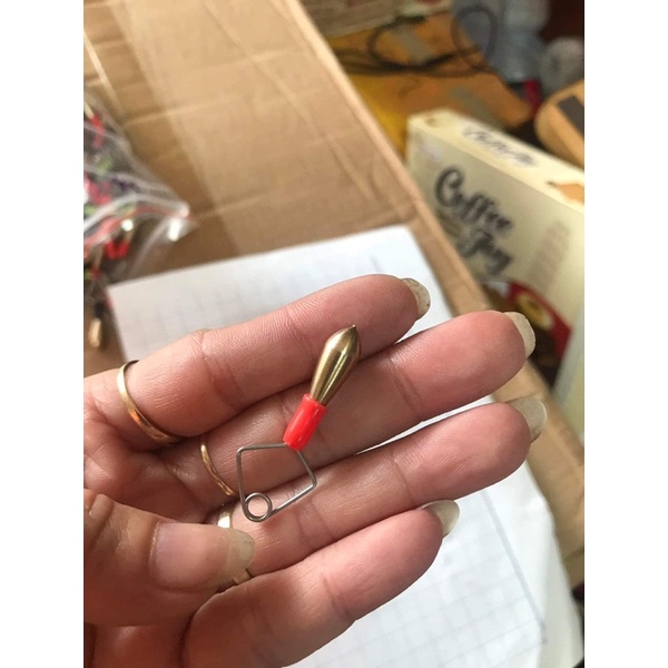 Combo 2c chì neo câu cá đồng khoá inox 304