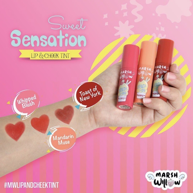 (Hàng Mới Về) Son Tint Marshwillow Màu Sắc Ngọt Ngào Quyến Rũ