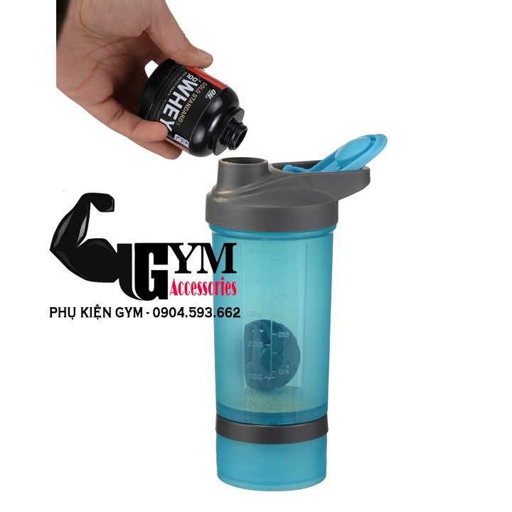 Hộp đựng whey, mass tập gym tập thể thao Ishake Protein Funnel 200ml