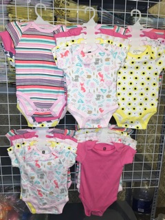 Bodysuit sét 5 bộ bé gái / bé trai