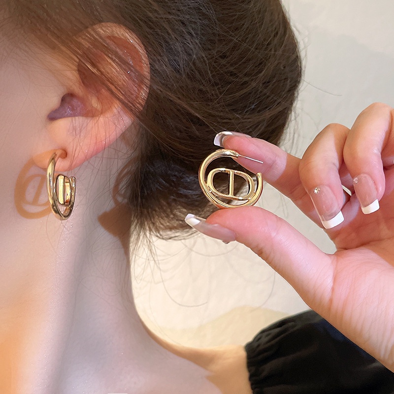 [Hàng Đẹp Y Hình] Bông Tai Mạ Bạc S925 Hình Tròn Kaitin Đơn Giản Thanh Lịch Dễ Thương Mainia Shop