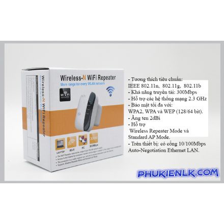 Bộ thu phát wifi Repeater Wireless-N 300M | BigBuy360 - bigbuy360.vn