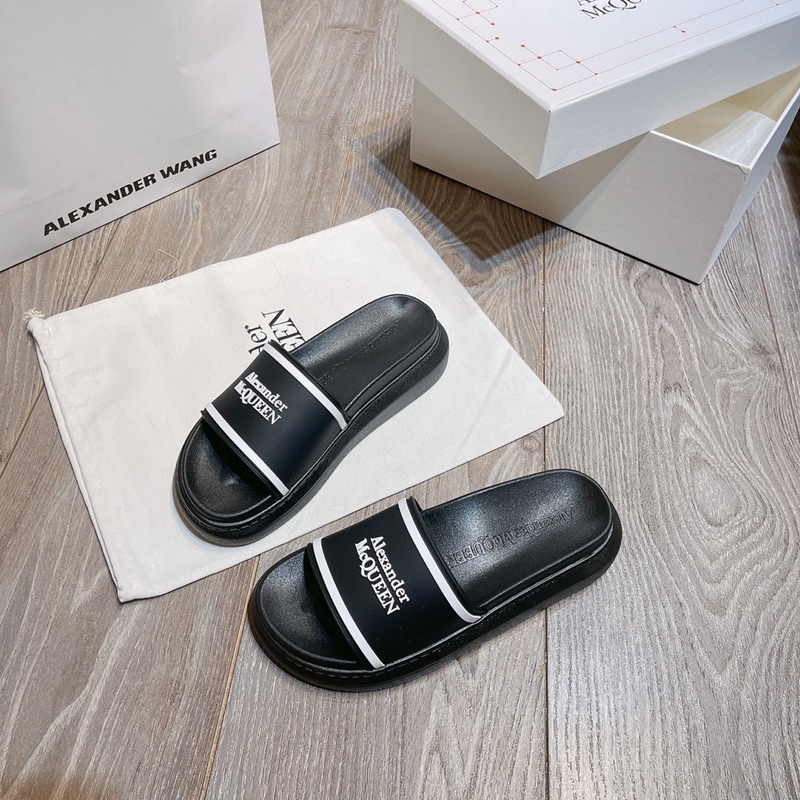 Dép mqueen quai ngang đế dẻo fullbox