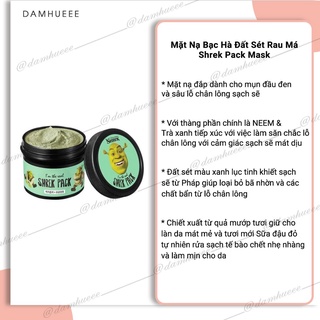Mặt nạ đất sét, bạc hà, rau má I'm the Real Shrek Pack