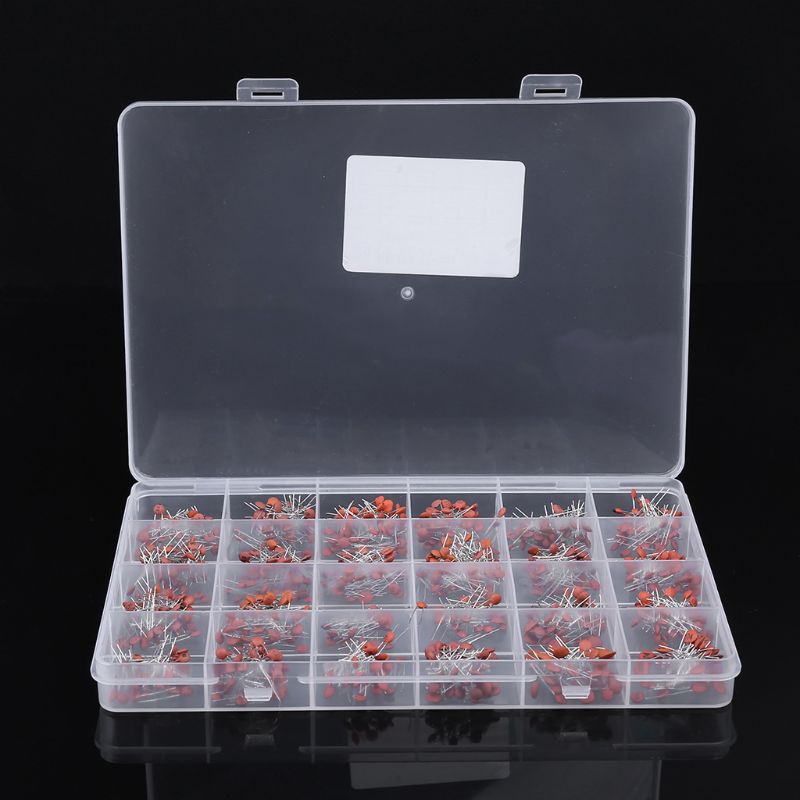 Set 960 Tụ Điện Gốm 50V 24 Giá Trị x 40 Cái Kèm Hộp Đựng