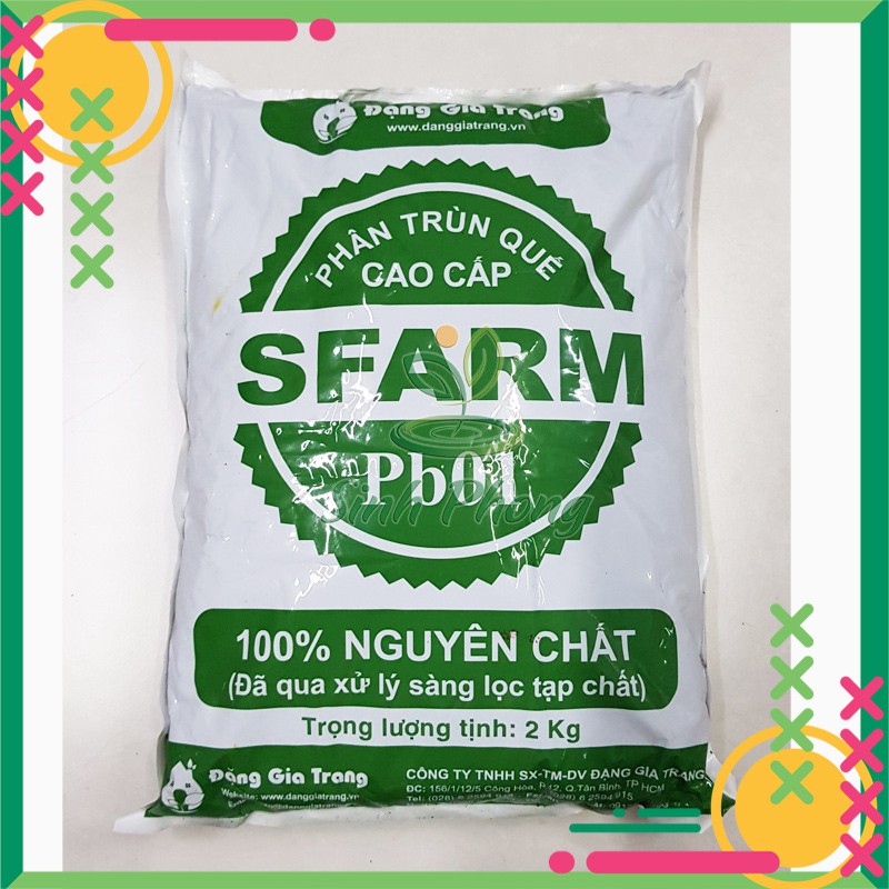 Phân trùng (phân trùn) Quế cao cấp SFARM bao 2 Kg