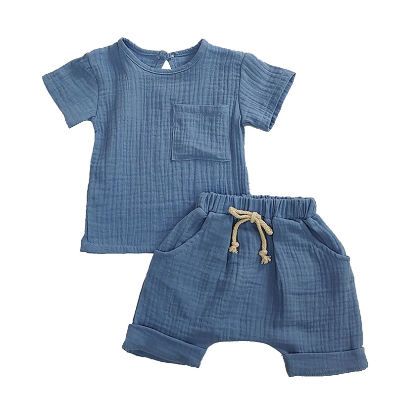 Bộ Áo Cotton Kèm Quần Ngắn Thời Trang Hàn Quốc Dành Cho Bé