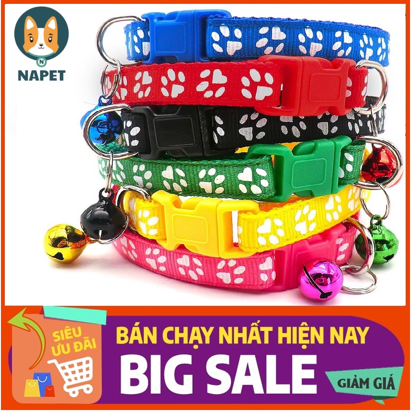 Vòng cổ lục lạc cho chó được làm bằng vải dù chất lượng cao thiết kế bền đẹp, làm cho vật nuôi của bạn đáng yêu