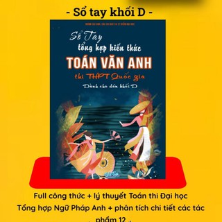 Sổ Tay Tổng Hợp Kiến thức Toán văn anh