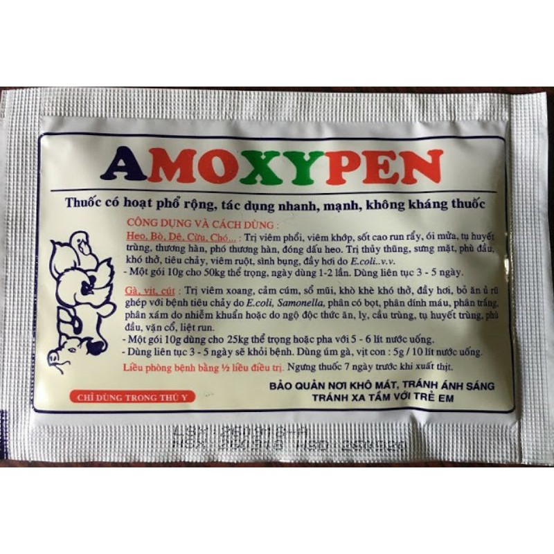 AMOXYPEN 10G DÙNG CHO CON VẬT