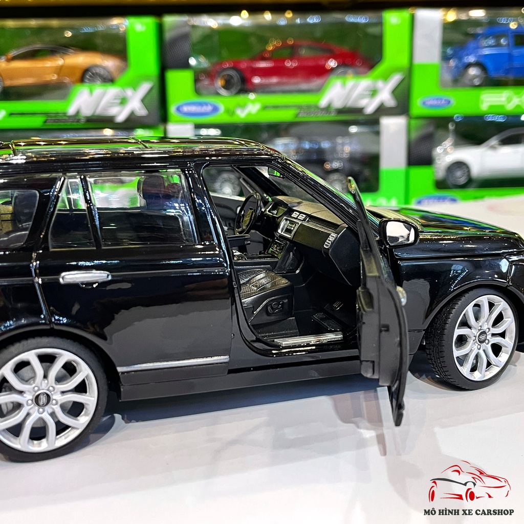 Mô hình xe ô tô Range Rover Land Rover hãng Rastar tỉ lệ 1:24 màu đen