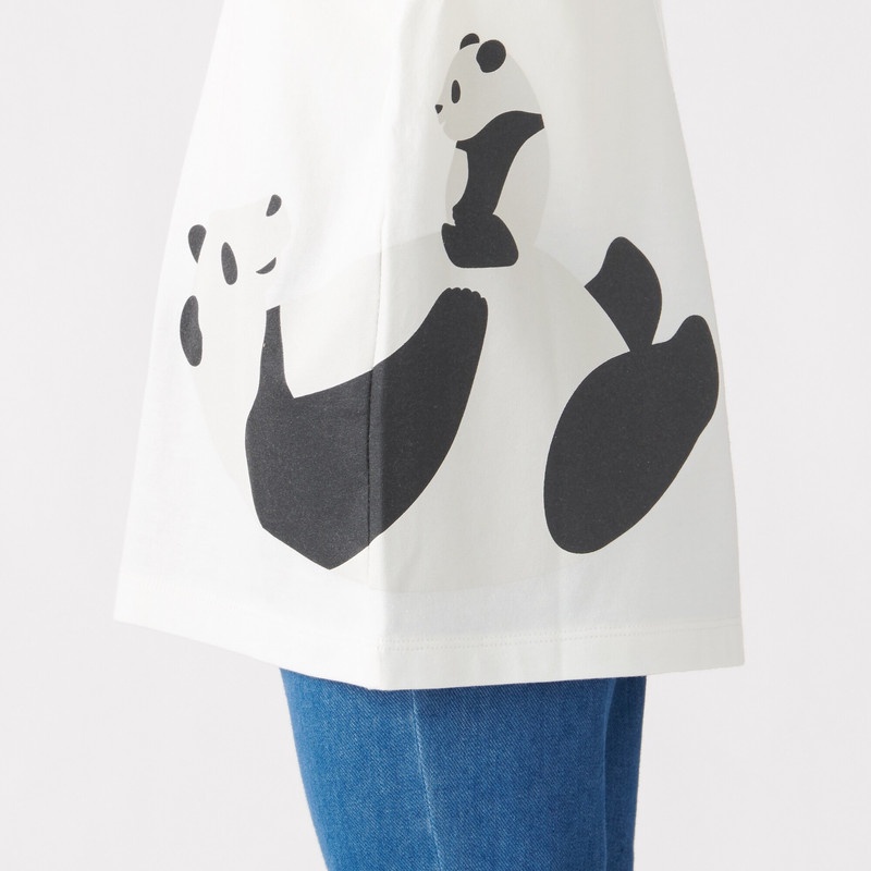 Muji Áo Thun In Họa Tiết Vải Jersey Cotton Ấn Độ-Em Bé