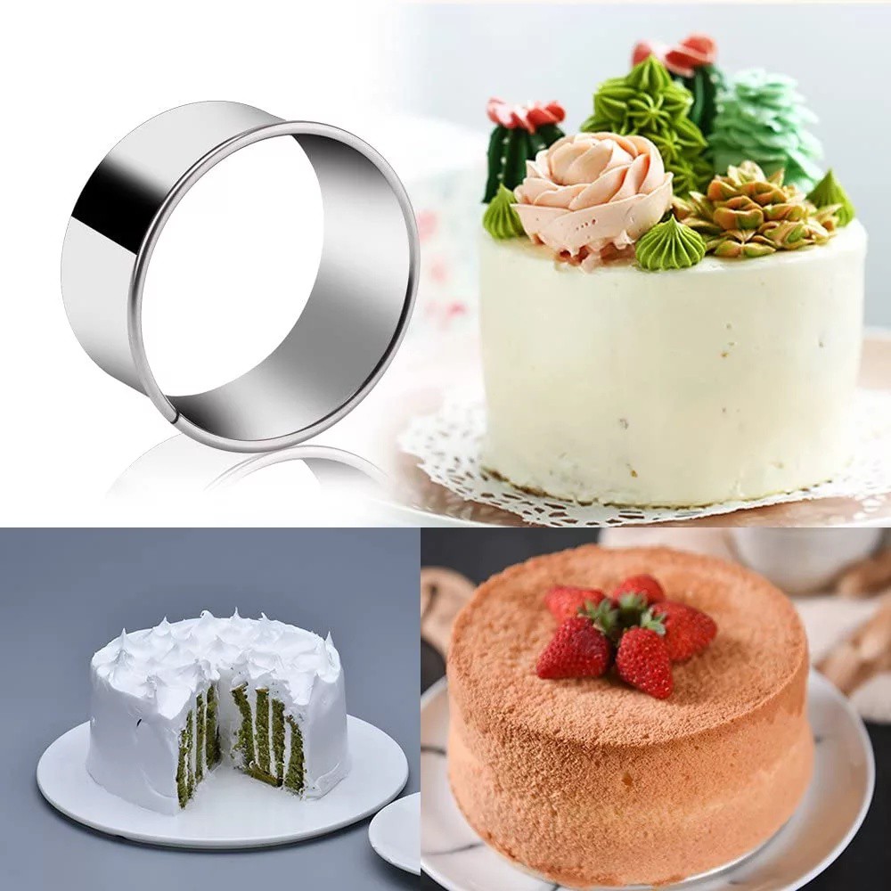 Set 12 khuôn cắt cookie inox tròn (trơn)