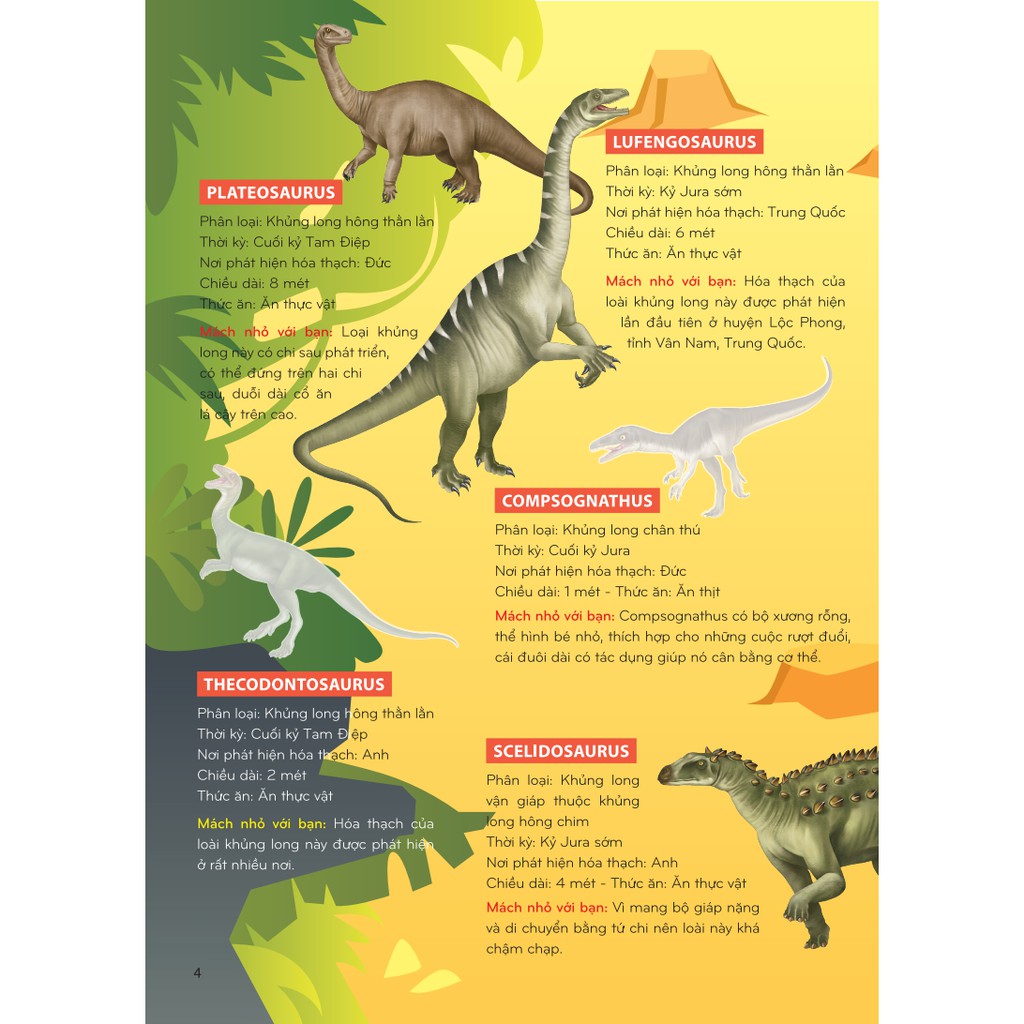 Sách - Sticker khủng long: Phát triển trí thông minh cho trẻ 4 (8 trang sticker dán hình)