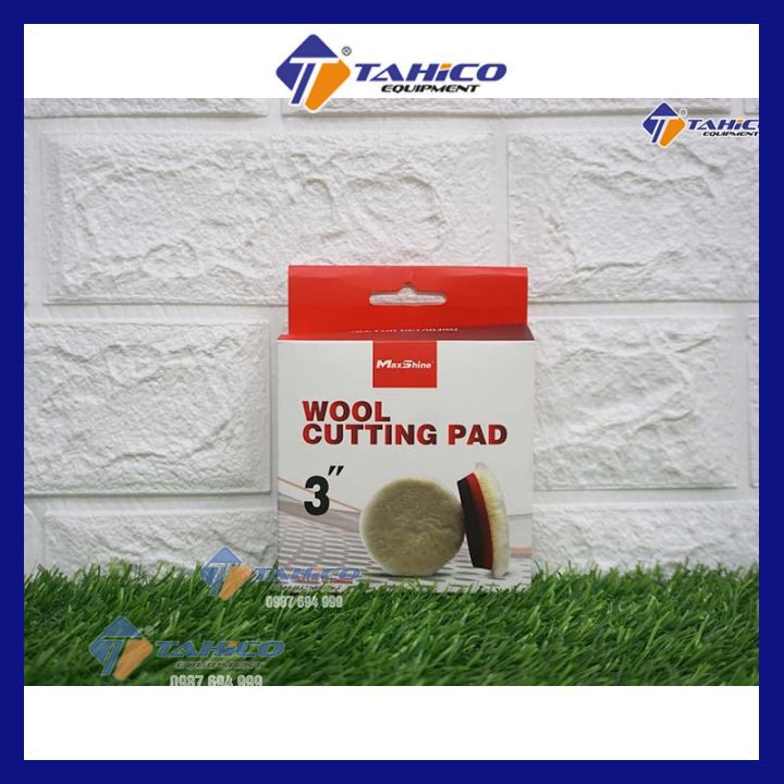 Phớt lông cừu xoắn đánh bóng ⚡ CHÍNH HÃNG⚡ cao cấp loại 3,5,6 inch Wool Cutting Pad - loại bỏ các vết trầy xước