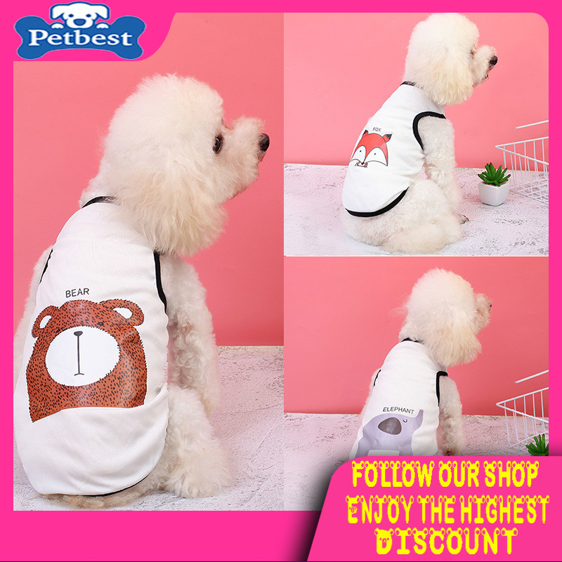 Áo sát nách mỏng thoáng khí phong cách Bắc Âu thời trang mùa hè dành cho thú cưng