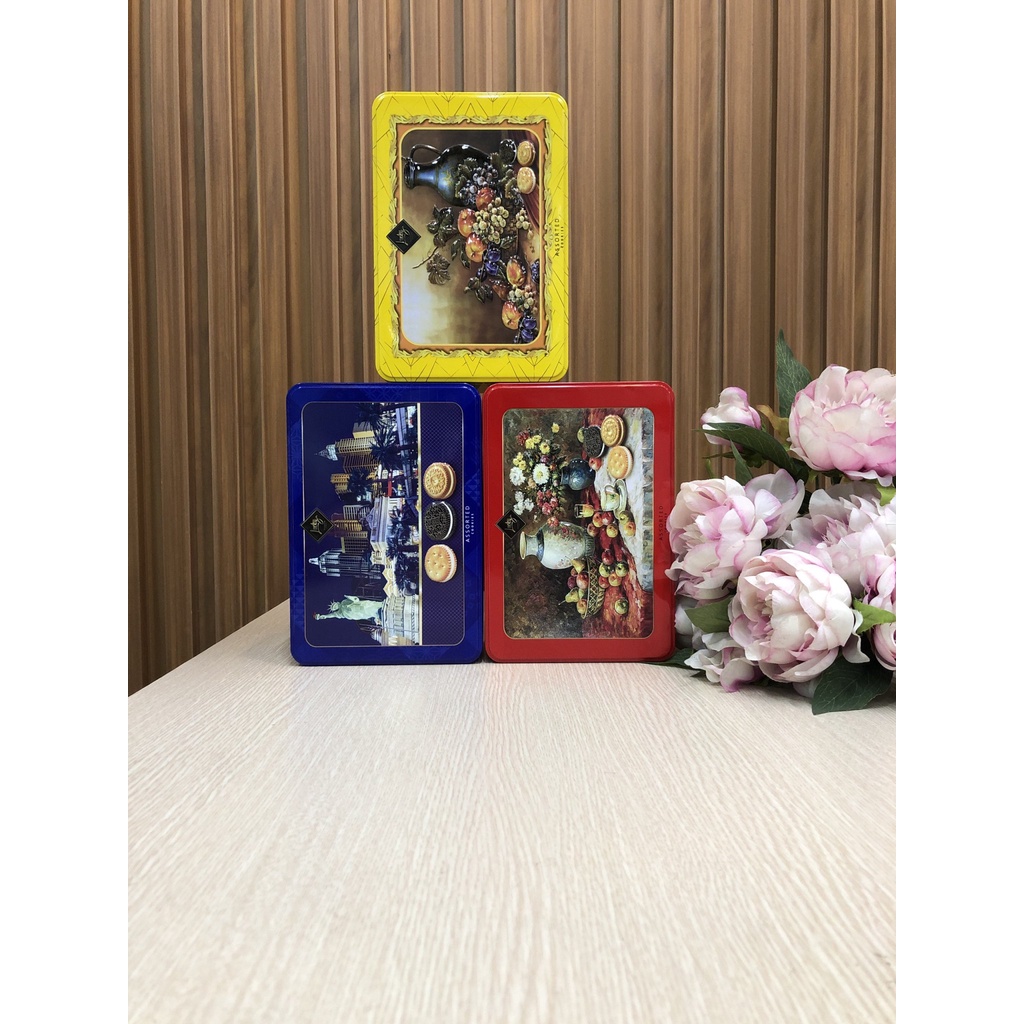 Bánh quy nhân kem Thái Lan Lucky Star - hộp thiếc 220G - Hàng tết 2024