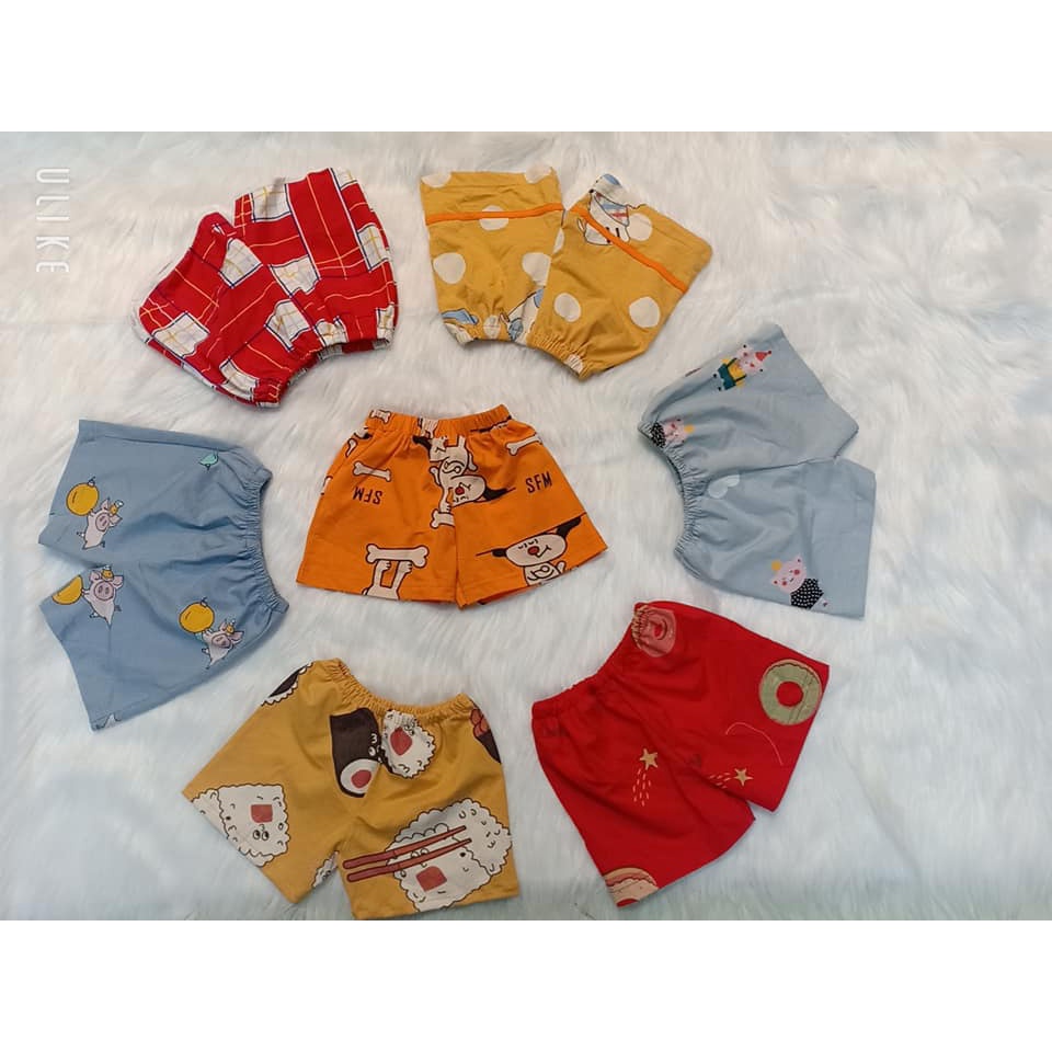 Quần chục bozip cotton cho bé ( 8 - 18kg) - quần đùi chục cotton bé trai bé gái thoáng mát, họa tiết dễ thương.