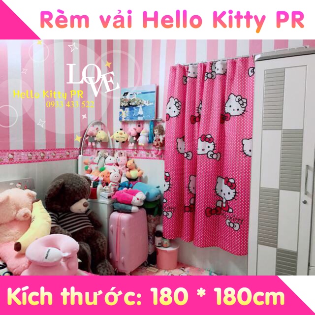 Rèm màn Hello Kitty