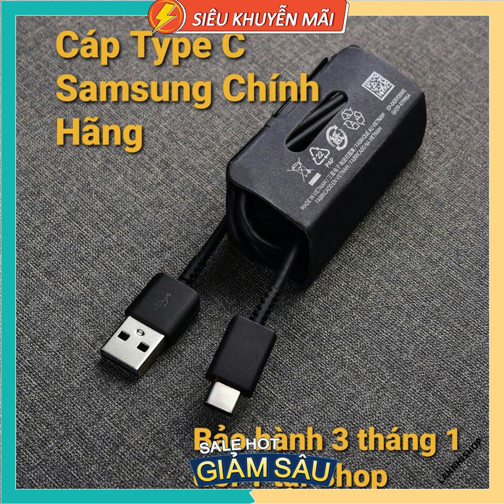 Dây cáp sạc Samsung chính hãng Type-C Usb, Micro Usb 1m hỗ trợ sạc nhanh Note 9/Note 8/S9/S8/ S7 S6