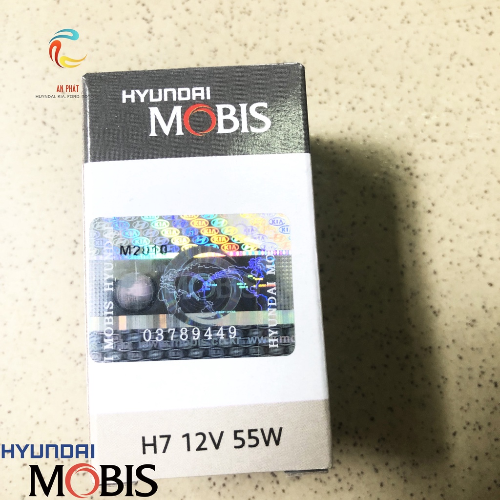 Bóng đèn halogen H7 MOBIS  lắp cho đèn gầm xe Hyundai Kia Toyota