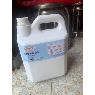 Cồn sát khuẩn 90 độ HP, can 5Lít, an toàn, không pha, có chứng nhận đầy đủ.