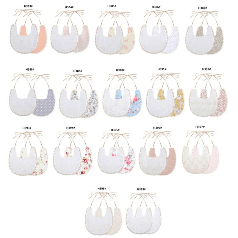 Yếm Ăn Thêu Họa Tiết Xinh Xắn Dành Cho Các Bé