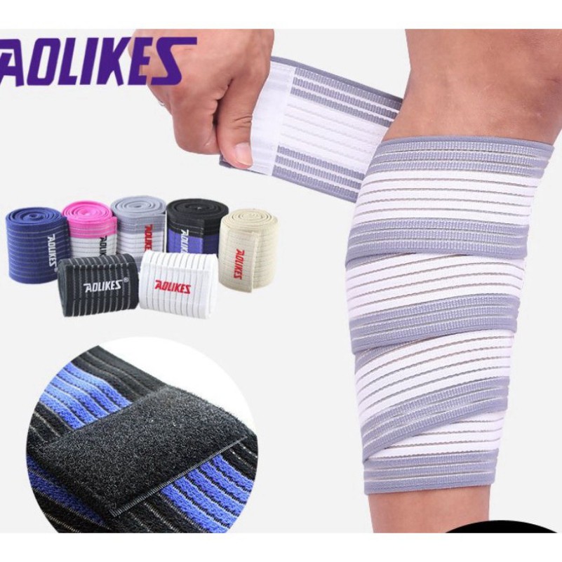 BÁN SỈ - Đai Cuốn Bảo Vệ Cổ Tay, Cổ Chân Tập Tạ, Tập GYM Aolikes