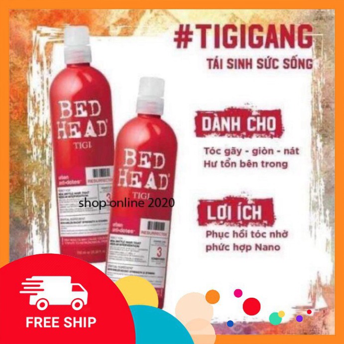 ( Hàng Đẹp ) [ ] Dầu gội Tigi đỏ ( ẢNH THẬT ) ( ảnh thật )