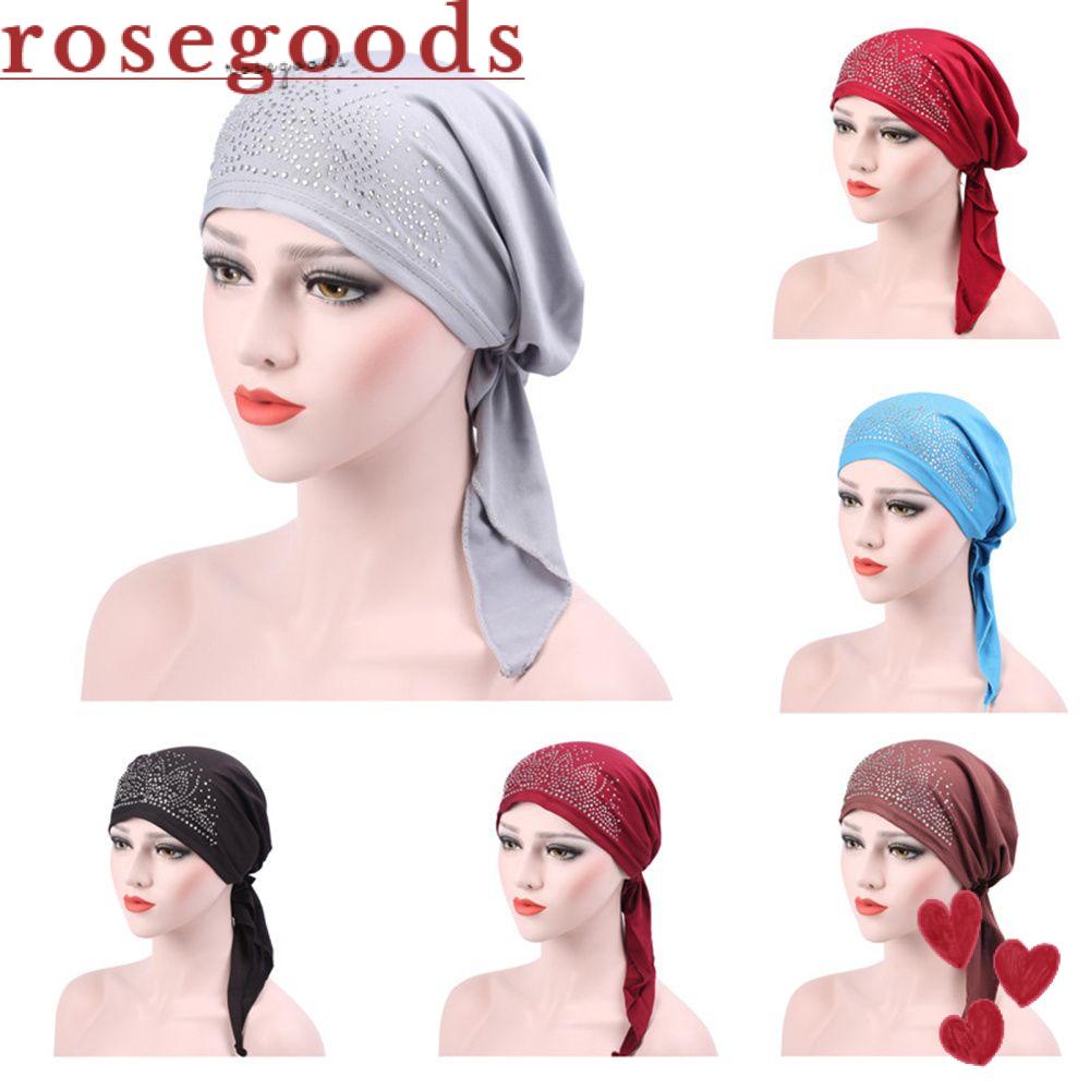 Mũ Trùm Đầu Co Giãn Đính Đá Thời Trang Cho Nữ