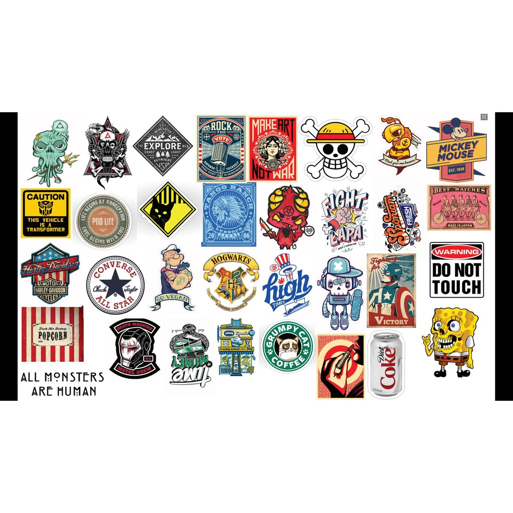 STICKER Dán Vali, xe, barber shop, Mũ bảo hiểm , macbook, đàn, tường... Nhập mã GIẢM GIÁ 15k khi mua từ 3 set