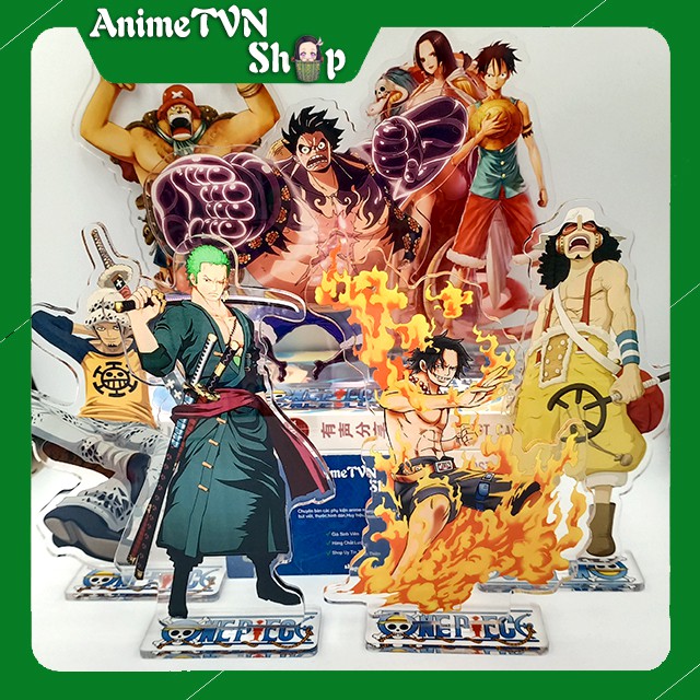 Tượng Mica Standee anime/manga One Piece ( Đảo Hải Tặc) - Băng Mũ Rơm - Nhựa Cứng Acrylic In nhiều chi tiết sắc nét