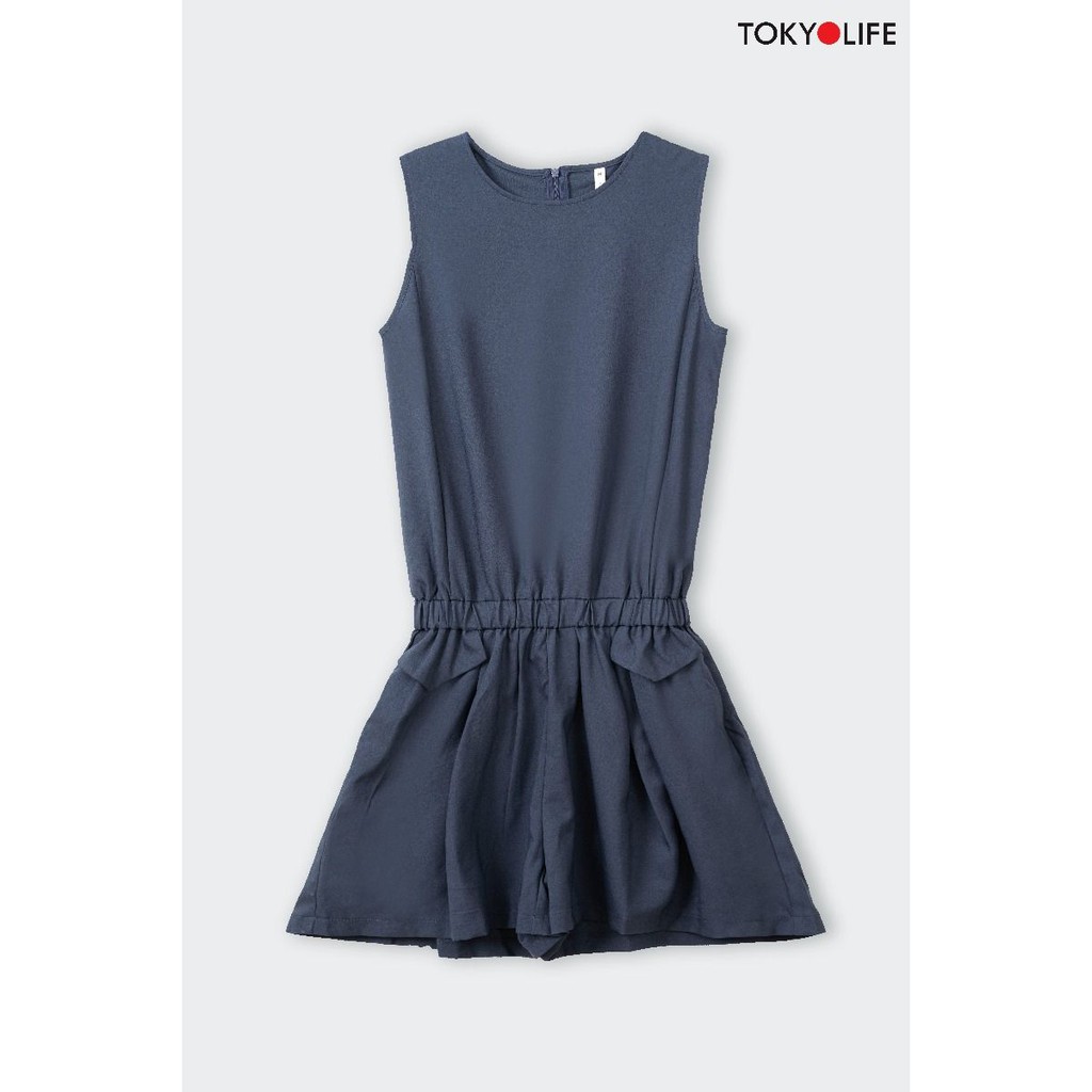 Jumpsuit Nữ TOKYOLIFE cổ tròn sát nách I9JUM501I