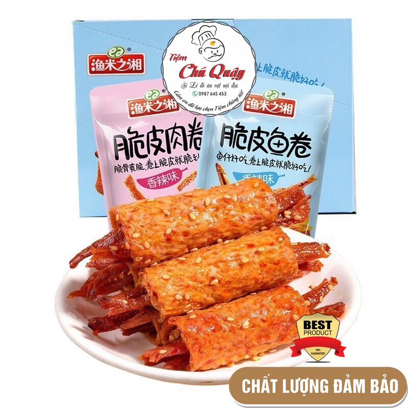 THỊT CAY CUỘN - Gói 20gr - Đồ ăn vặt nội địa [Tiệm Chú Quậy] | BigBuy360 - bigbuy360.vn