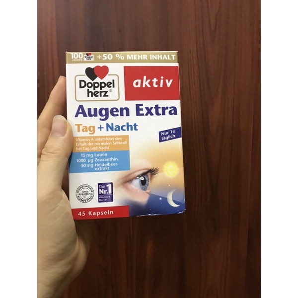 Viên Uống Bổ Mắt Doppelherz Augen Extra Tag + Nacht Đức