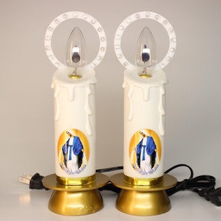 2 CÂY NẾN LED VÒNG - ĐÈN THỜ CÔNG GIÁO