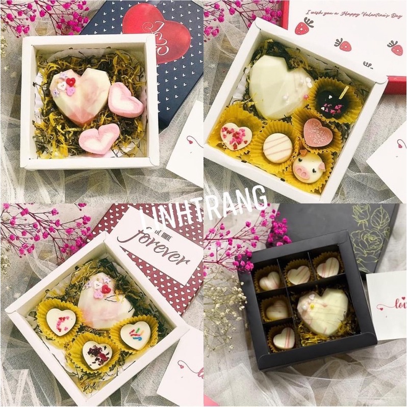 Hộp đựng socola Valentine 9V