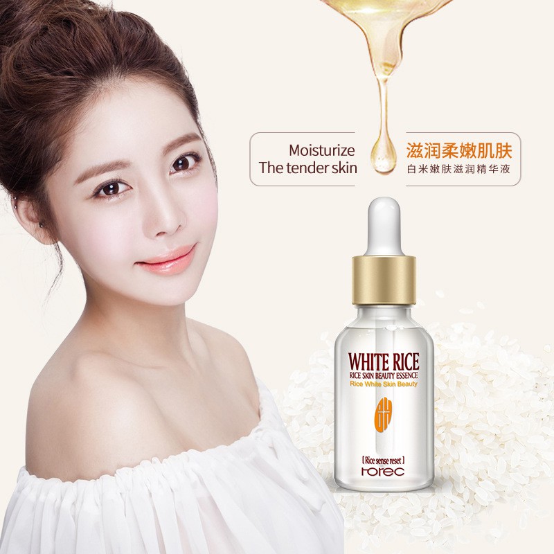 Serum Gạo Trắng da Giúp Giữ Ẩm Và Trẻ Hoá Da Của Rorec