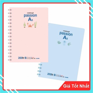 Sổ tay ghi chép lò xo kẻ ngang 200 trang khổ A5 Klong Phù hợp làm sổ kế hoạch, sổ nhật kí, tập vở ghi chép Mã Số 940