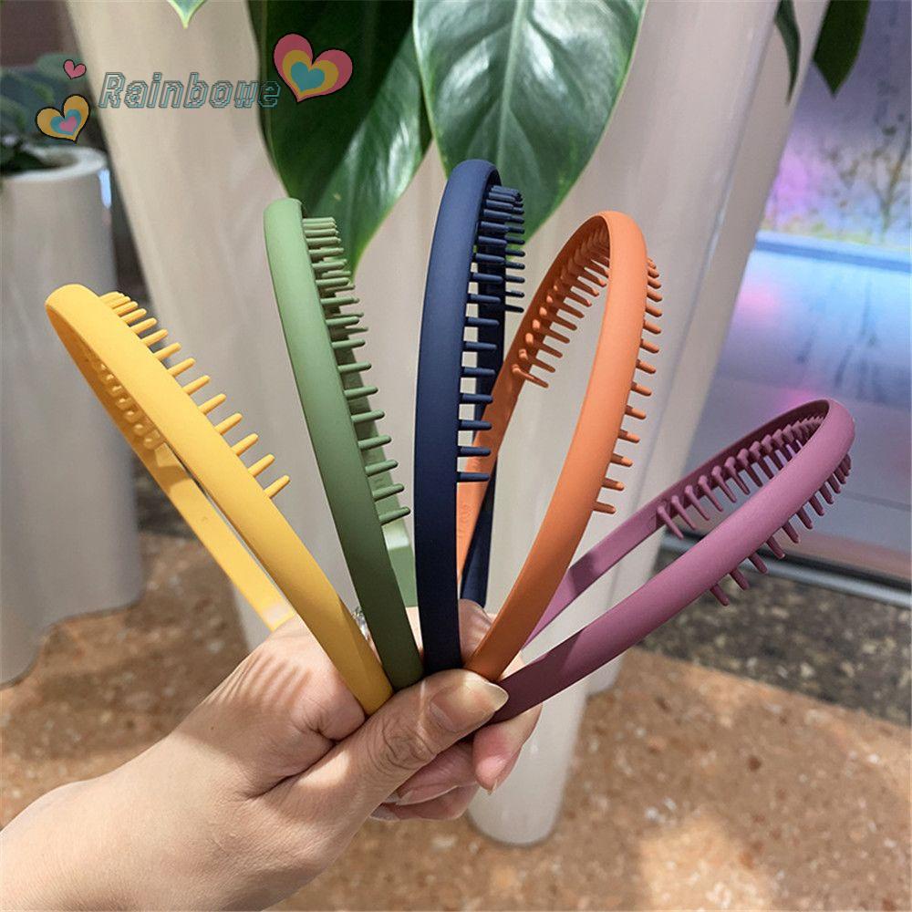 Băng Đô Cài Tóc Màu Cầu Vồng Đơn Giản