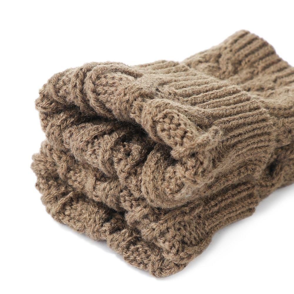 ME Găng Tay Len Hở Ngón Giữ Ấm