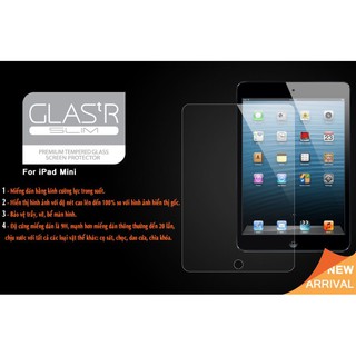 Kính cường lực Glass cho iPad mini 1/2/3 (Trong suốt)