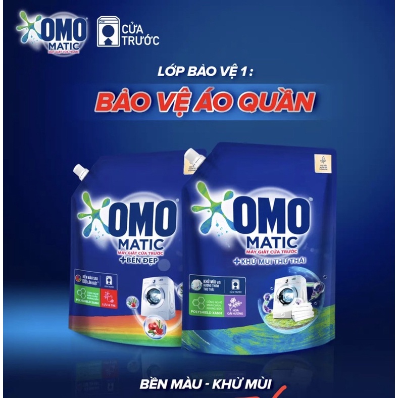 Nước giặt OMO Matic Cửa Trước Khử Mùi Thư Thái 3,6kg