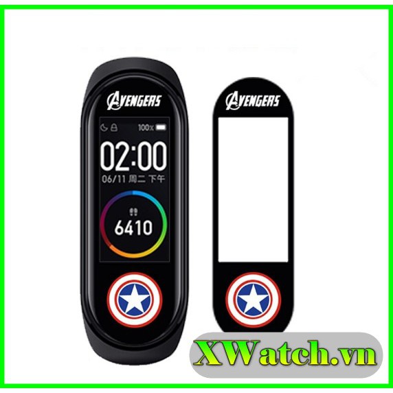 Dán hình Xiaomi Miband 4 Avengers [ Link 2 ]