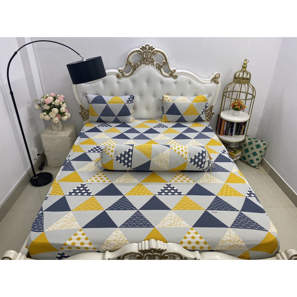 Bộ Drap Thun Màu Hàn Quốc Mát Lạnh Cực Hot - 4 món {được chọn màu nha bạn}