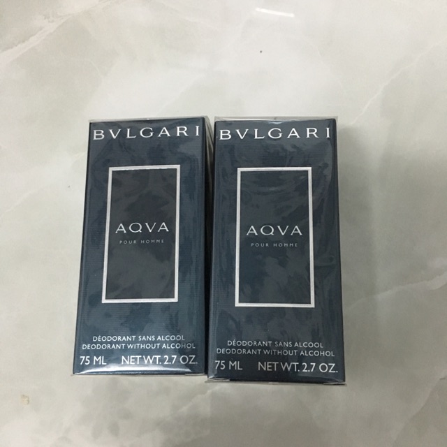 LĂN KHỬ MÙI NƯỚC HOA BVLGARI AQVA POUR HOMME 75ML