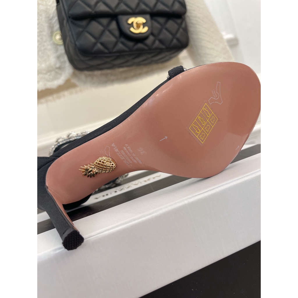 Giày cao gót nữ da thật thời trang cao cấp Aquazzura phong cách sang trọng, đẳng cấp